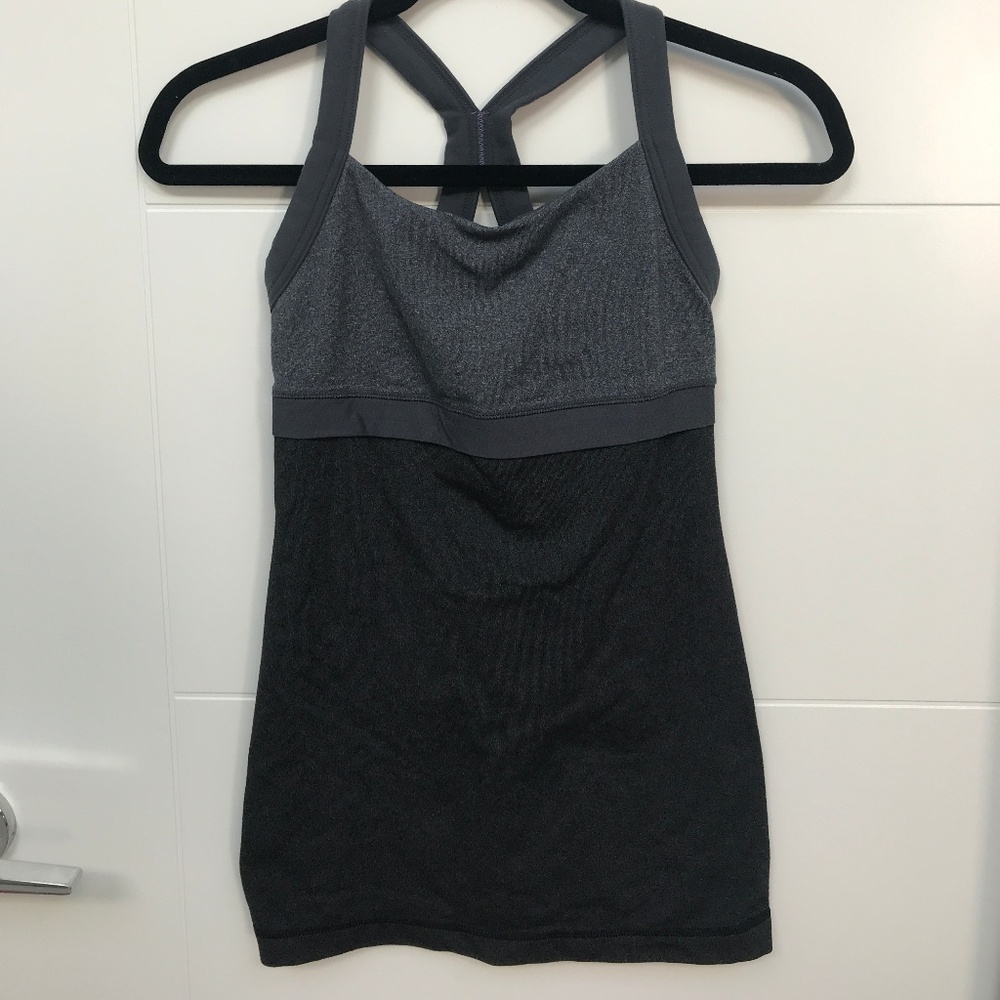 Lululemon Tank Multi Gray Racerback